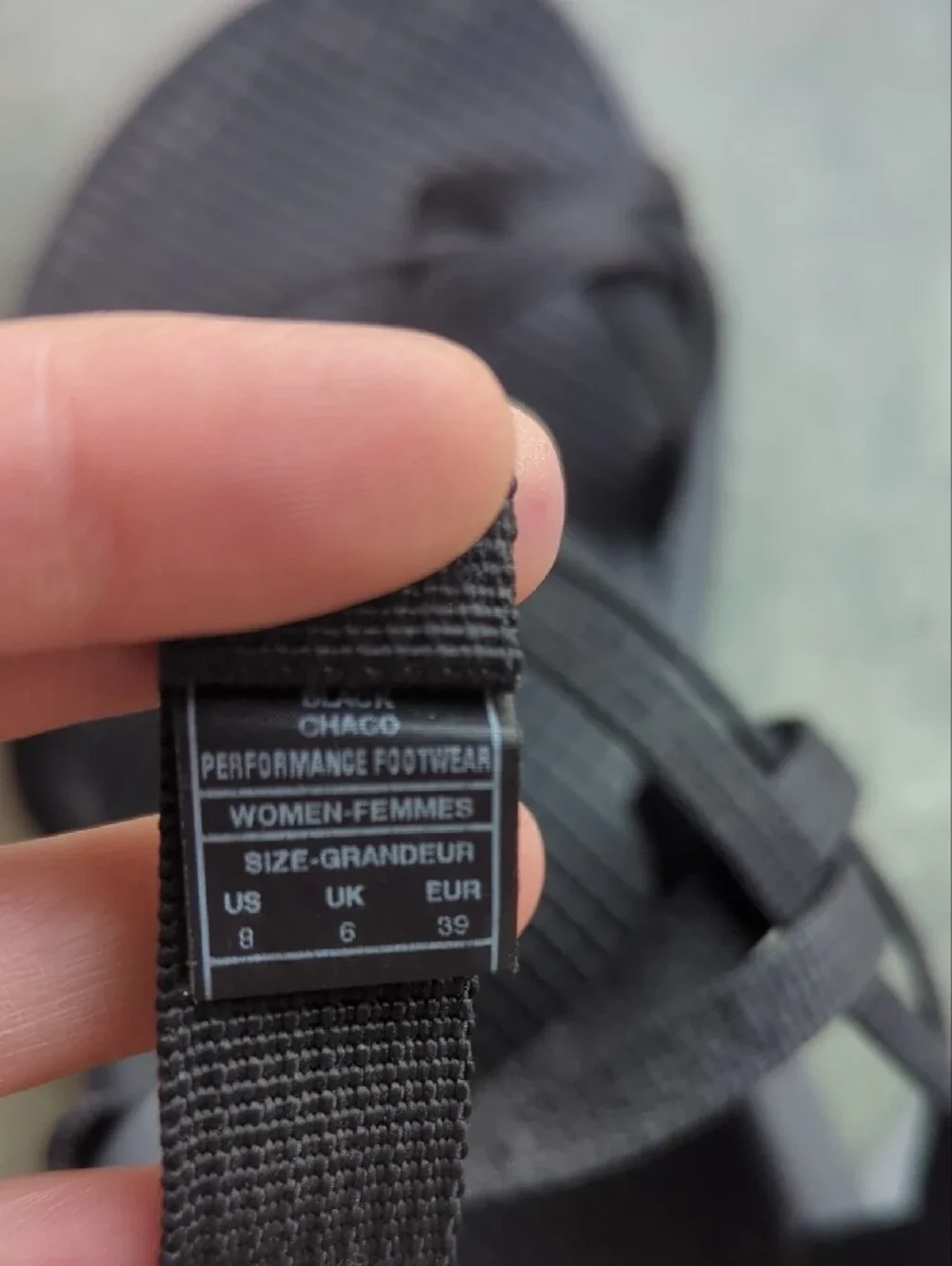 Chaco Women's Black Strappy Sport Sandals
